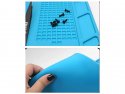 Silicone work mat 55cm x 35cm x 5mm magnetic blue